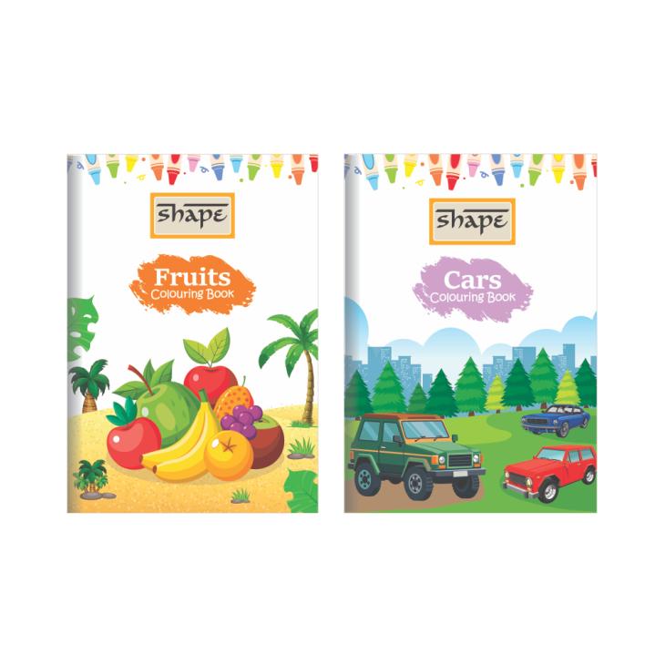 Shape My Coloring Book - A4 Size, 16 Page, Pack of 12