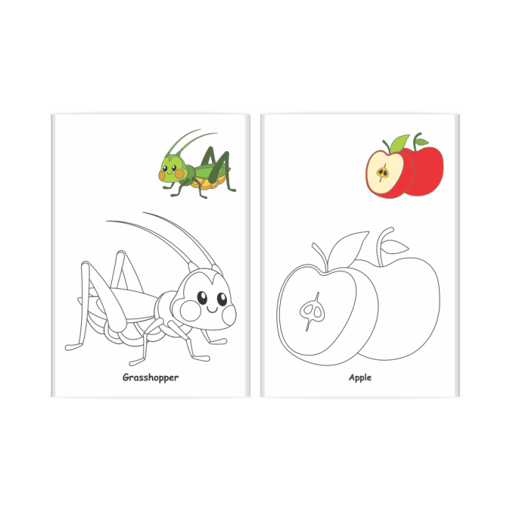 Shape My Coloring Book - A4 Size, 16 Page, Pack of 12