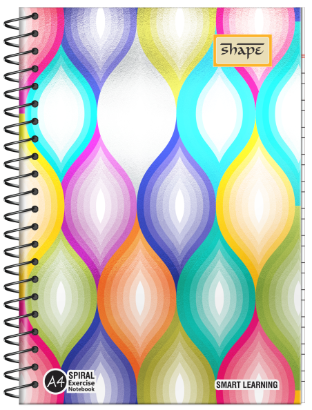 Shape Met Pet Spiral Notebook - A4 Size, 300 Ruled Pages