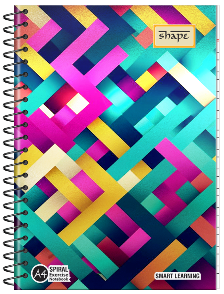 Shape Met Pet Spiral Notebook - A4 Size, 300 Ruled Pages