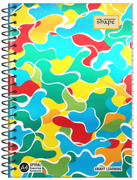Shape Met Pet Spiral Notebook - A4 Size, 300 Ruled Pages