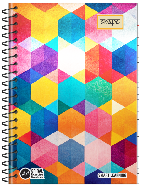 Shape Met Pet Spiral Notebook - A4 Size, 300 Ruled Pages