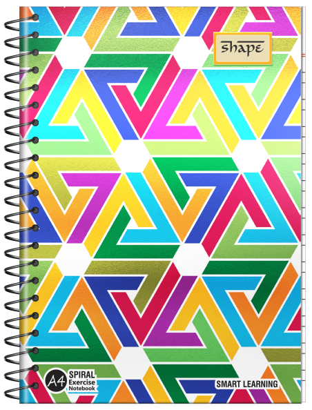 Shape Met Pet Spiral Notebook - A4 Size, 300 Ruled Pages