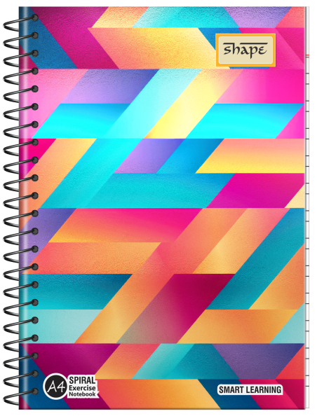 Shape Met Pet Spiral Notebook - A4 Size, 300 Ruled Pages