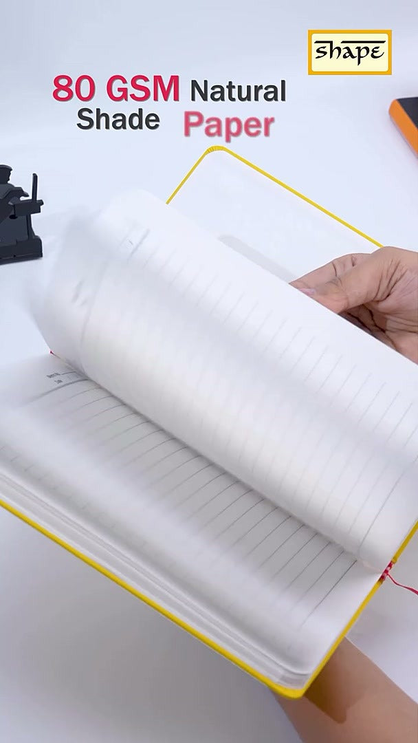Shape Pastel Leatherite Casebound Notes - A5 Size, 172 Ruled Pages
