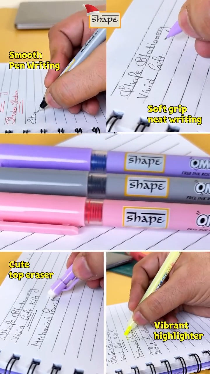 SHAPE VIVID Premium Stationery Gift Set-Purple
