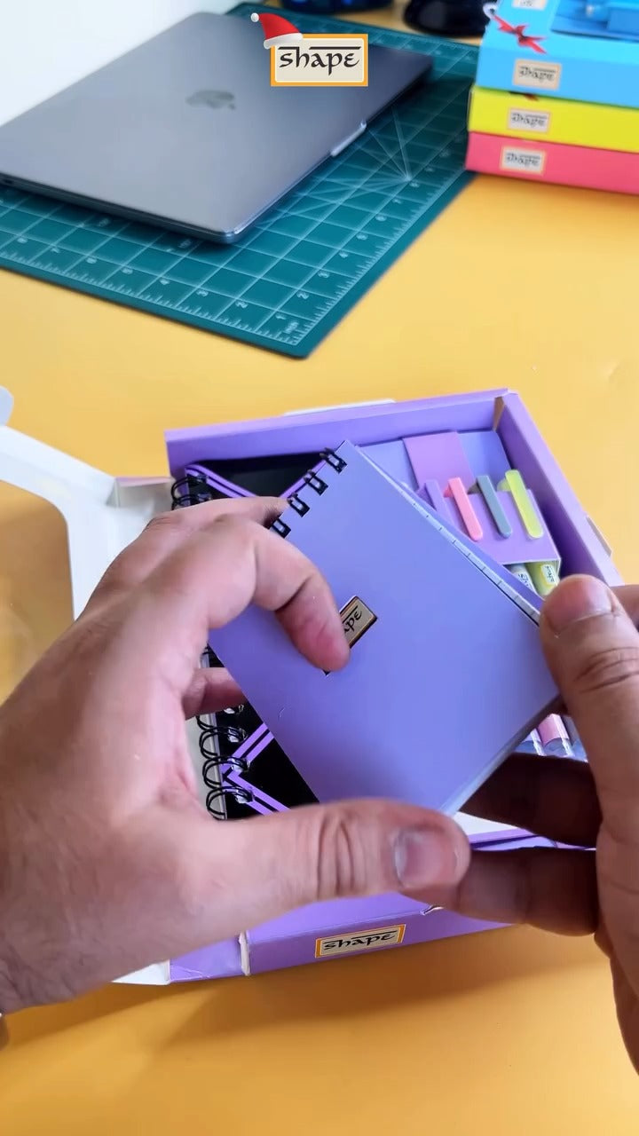 SHAPE VIVID Premium Stationery Gift Set-Purple