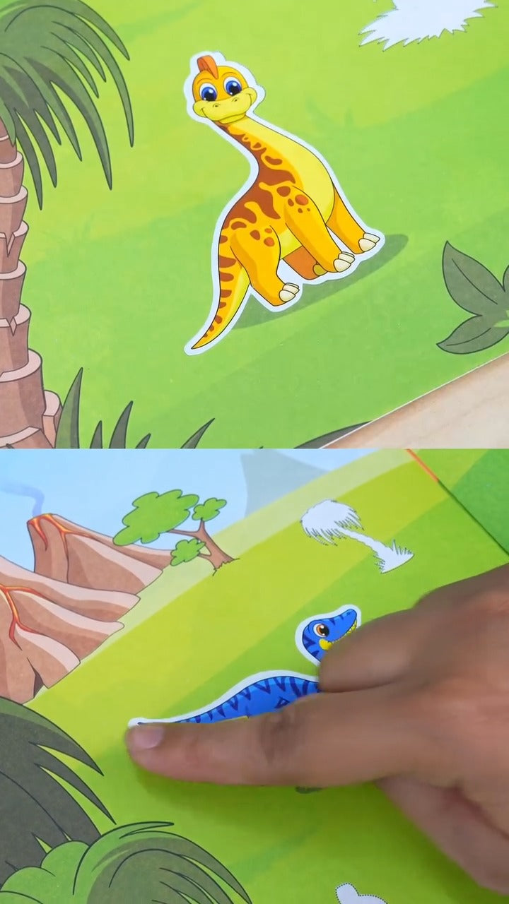 Shape Sticker Adventure Book - A4 Size, 16 Pages, Pack of 4