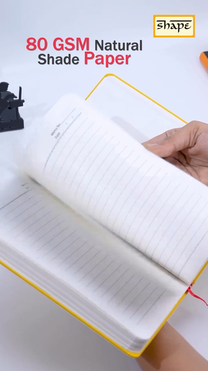 Shape Bloom Leatherite Casebound Notes - A5 Size, 172 Ruled Pages