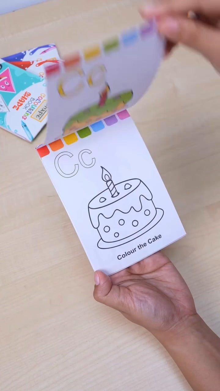 Shape My Coloring Book - A5 Size, 16 Page, Pack of 12