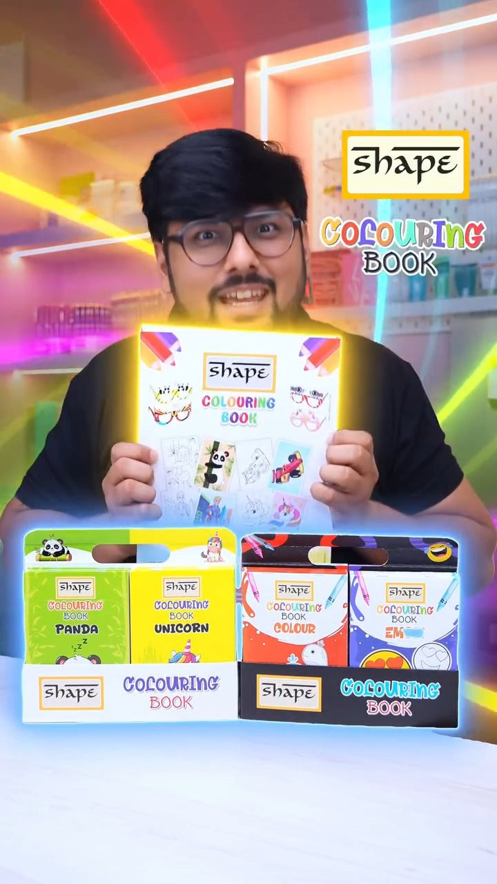 Shape My Coloring Book - A5 Size, 16 Page, Pack of 12
