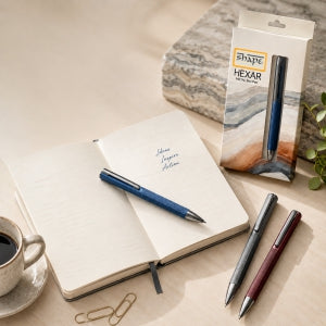 Shape Hexar Metal Pen - Blue