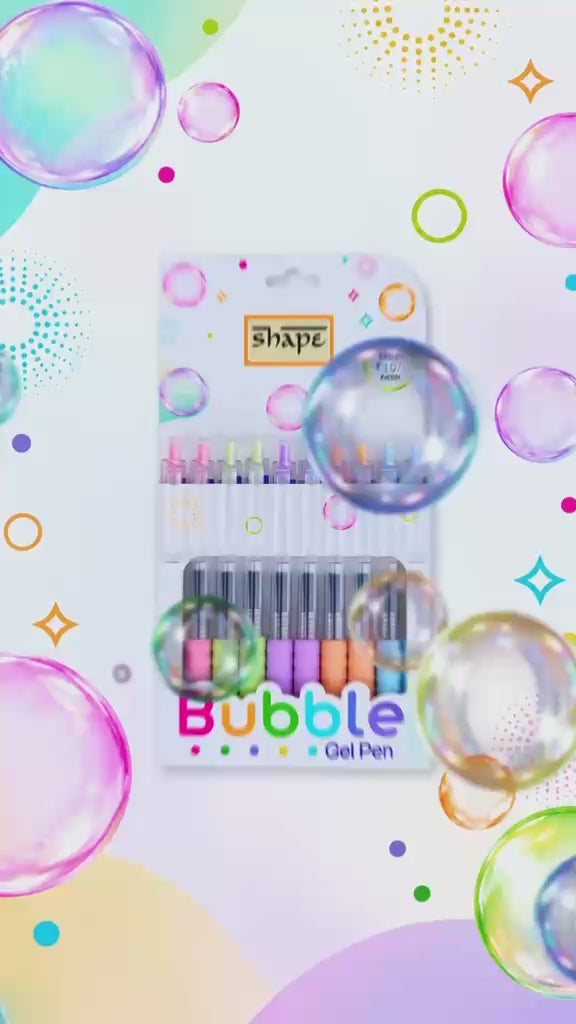 Shape Bubble Gel Pen (Pack of 2)
