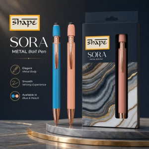 Shape Sora Metal Pen - Blue