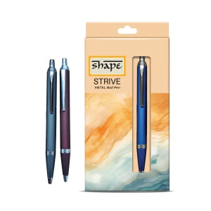 Shape Strive Metal Pen - Blue